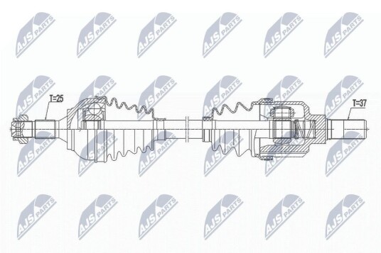 Nty Drivaksel NTY NPW CT 101 Nty Drivaksel NTY NPW CT 101
