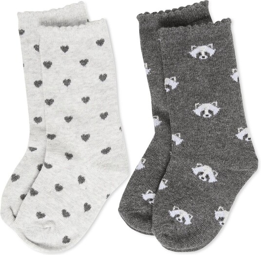 Mango 2 Pack Printed Socks DARK GREY 104