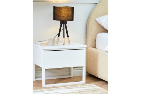 Ligavol Bordlampe 40 cm 2 stk E27 Svart/Lyst tre