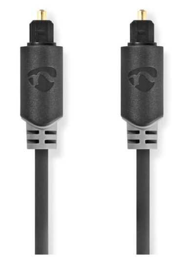 Nedis Optisk lydkabel | TosLink Han | TosLink Han | 3.00 m | Rund | PVC | Antrasitt | Boks Nedis Optisk lydkabel | TosLink Han | TosLink Han | 3.00 m | Rund | PVC | Antrasitt | Boks