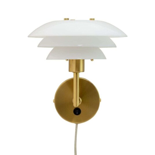 DybergLarsen DL20 Vegglampe Opal/Brass