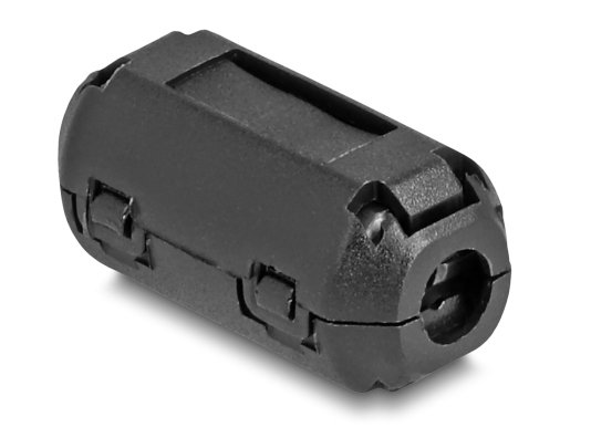 Delock Ferrittkjerne / Ferrittring For Rund Kabel 3,5 Mm 2 Stk Sort