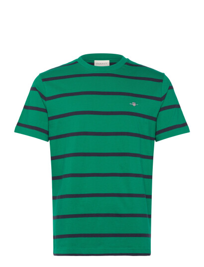 GANT Striped Ss T-Shirt - Green - M GANT Striped Ss T-Shirt - Green - M