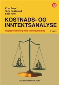Kostnads- og inntektsanalyse oppgavesamling og løsningsforslag, Pent brukt bok med markeringer