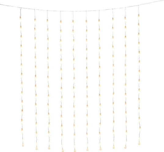 Konstsmide   Lysgardin med 140 LED lys   Transparent