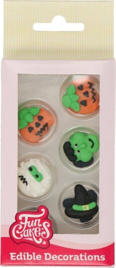 Funcakes Spiselig Kakepynt Halloween Pk/12