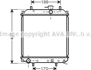 PRASCO DU2057 Radiator, motorkjøling PRASCO DU2057 Radiator, motorkjøling