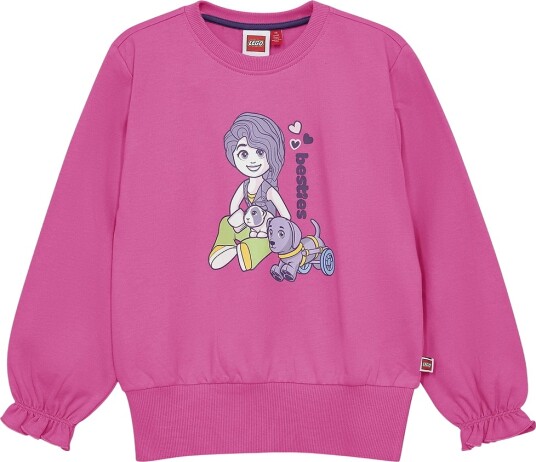 LEGO® Friends Collegegenser   LWSia 600   Rosa   LEGO® Wear   7 år (122)   Collegegenser