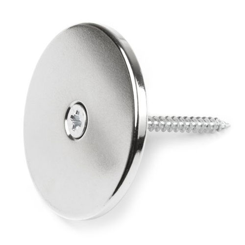 SuperMagneter Stor Magnetskive Ø 50 Mm Med Skruehull   Runde Magneter