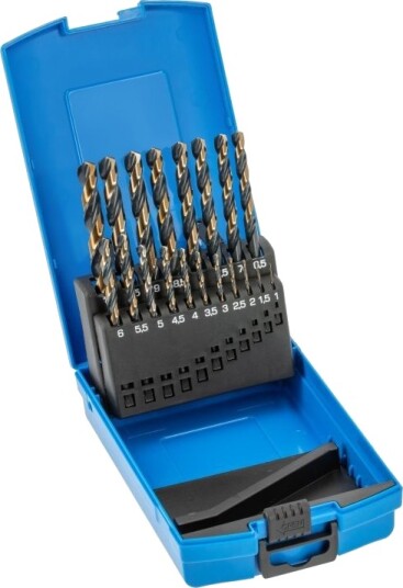 Hogert Technik HT6D900 Metallborsett 19 stk. 1,0-10 mm Hogert Technik HT6D900 Metallborsett 19 stk. 1,0-10 mm