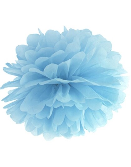 Partydeco Himmelblå Pom Pom 25 cm