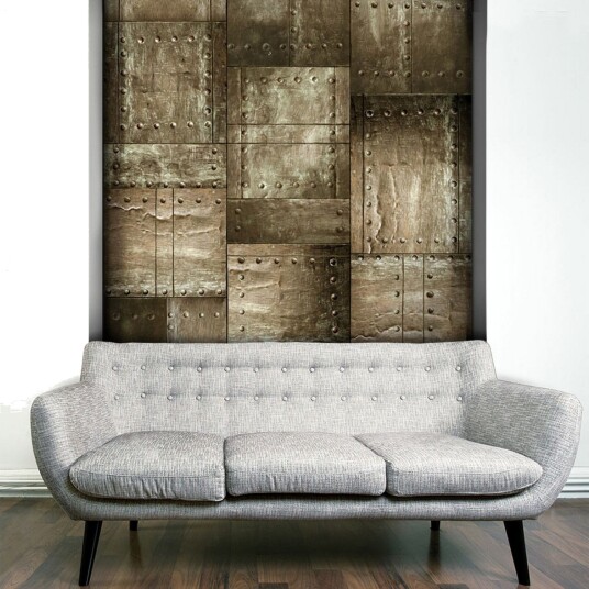 Fototapet Brass Mosaic 50x1000 - Artgeist sp. z o. o.