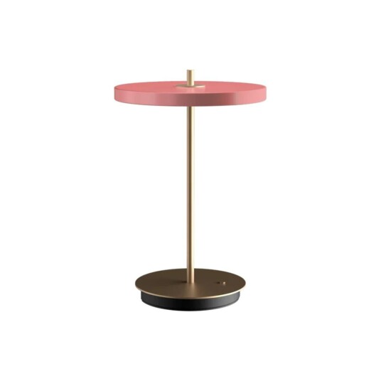 Asteria Move bordlampe - Messing/rosa