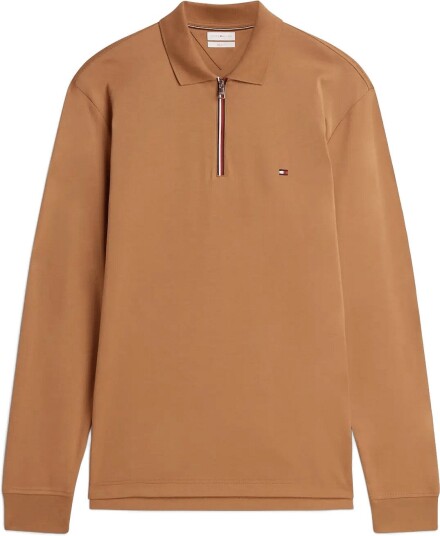 Tommy Hilfiger L/S Liquid Cotton Zip Reg Brown XL