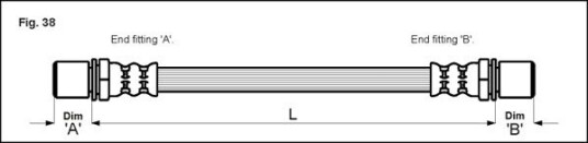 Bremseslange METZGER 4113667