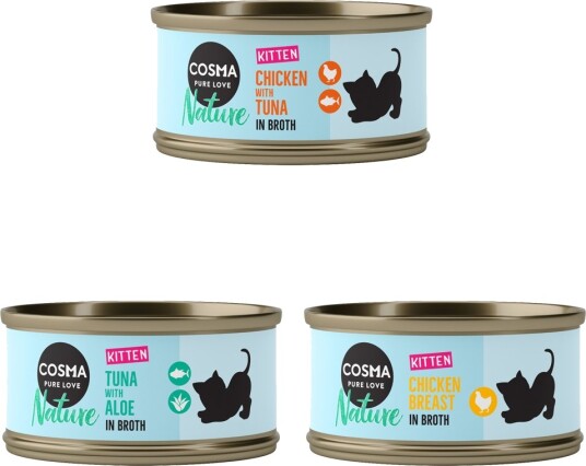 Cosma Nature Kitten Blandet Pakke 6 X 70 G