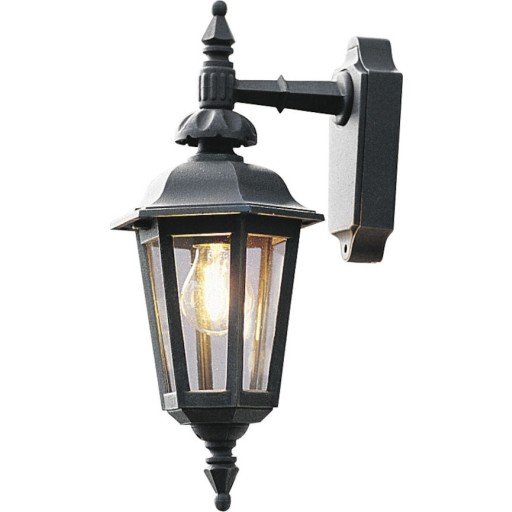 Konstsmide Pallas vegglampe ned E27 Svart 519-750