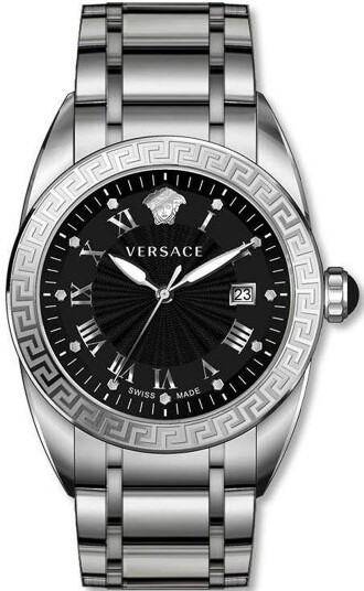 Versace Herreklokke VFE050013 V Sport II Sort/Stål Ø42 mm Versace Herreklokke VFE050013 V Sport II Sort/Stål Ø42 mm