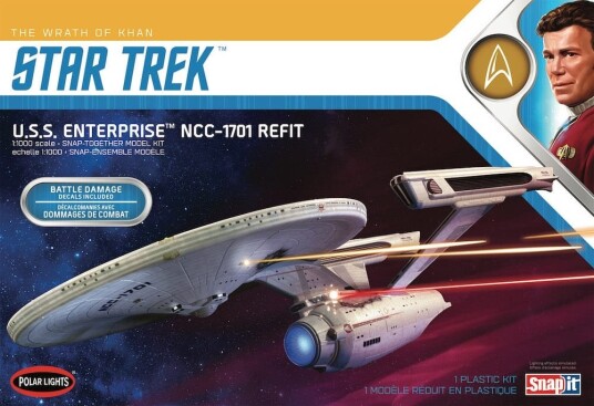 Polar Lights 1/1000 Star Trek U.S.S. Enterprise NCC-1701 Refit - The Wrath of Khan Polar Lights 1/1000 Star Trek U.S.S. Enterprise NCC-1701 Refit - The Wrath of Khan