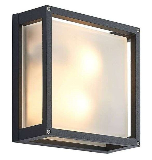 Lucande Kvadratisk utevegglampe Aurelien
