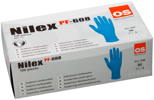 Nilex engangshanske nitril pudderfri 608 7 pk/100 Nilex engangshanske nitril pudderfri 608 7 pk/100