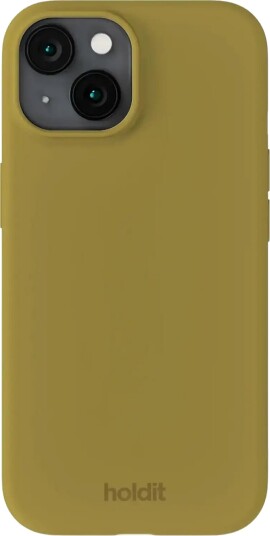Holdit Silicone Case iPhone 15 Khaki green