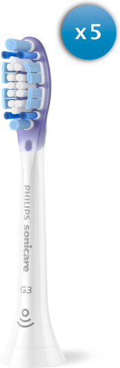 Philips Sonicare G3 Premium Gum Care tannbørstehoder 5 pack vit Philips Sonicare G3 Premium Gum Care tannbørstehoder 5 pack vit