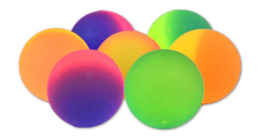 Hoppeballer Ø 2,7 cm Neon 7 stk