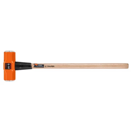 Hammer I Åttekanten Med Dobbelthode. 91Cm Lengde, 9Kg Vekt Trehåndtak Med Støtdempende Beskyttelse. Freste Ender. Kraftig Verktøy Truper® Hammer I Åttekanten Med Dobbelthode. 91Cm Lengde, 9Kg Vekt Trehåndtak Med Støtdempende Beskyttelse. Freste Ender. Kraftig Verktøy Truper®