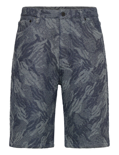 Daily Paper Camo Monogram Jeans Shorts - Blue - M Daily Paper Camo Monogram Jeans Shorts - Blue - M