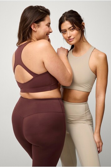 Ellos Studio Sports BH Studio Bra High Neck Core Beige