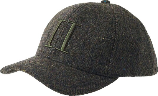 Les Deux Cap Core Herringbone Baseball Cap Grønn