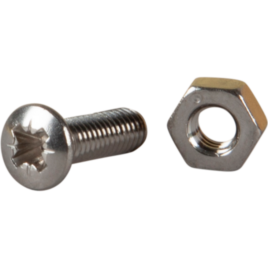 Essve Maskinskrue Med Mutter Linsehode Phillips Ph Rustfritt Stal M3 L: 10mm Ant: 10stk