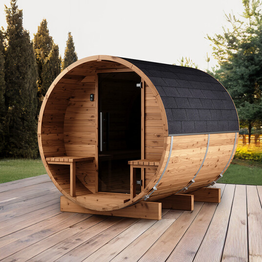 Tønnebastu i Thermowood | Badstutønne i Thermowood LC 225