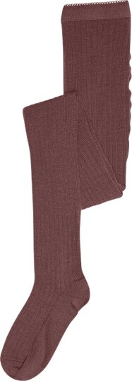 MP Strømpebukser Ull Rib Rose Taupe MP 150 Strømpebukser Bordeaux Rosa