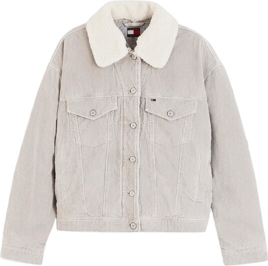Tommy Jeans Tjw Cord Trucker Jacket Beige XL