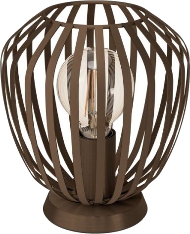 Eglo Espinal Bordlampe I Bronse Med Tremmeskjerm Eglo Espinal Bordlampe I Bronse Med Tremmeskjerm