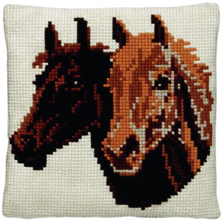 Permin Broderisett Stramaj m garnhester 40x40cm