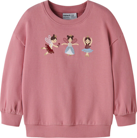 Name It Collegegenser NmfValona Lang Lilla/Fairies Name It 3 år (98) Collegegenser Rosa