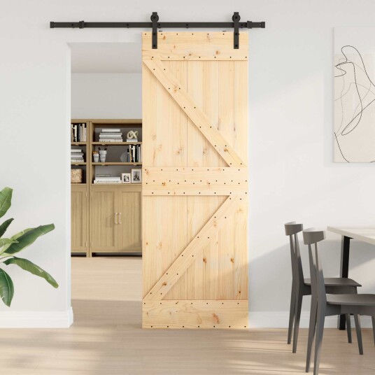 Skyvedør NARVIK Naturlig og svart 70 x 210 cm 152,5 cm Skyvedør NARVIK Naturlig og svart 70 x 210 cm 152,5 cm