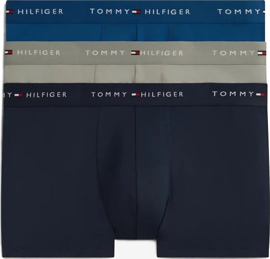 Tommy Hilfiger 3P Low Rise Trunk ANT SLV JWL BLU PTCH BLU L