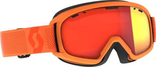 Scott Juniors' Witty Chrome Goggle OneSize, Neon Orange/Enhancer Red Chrome