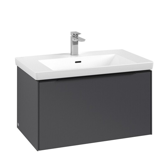 Villeroy & Boch  Subway 3.0 Servantskap m/1 skuff 772x429x478 mm Grafitt Matt