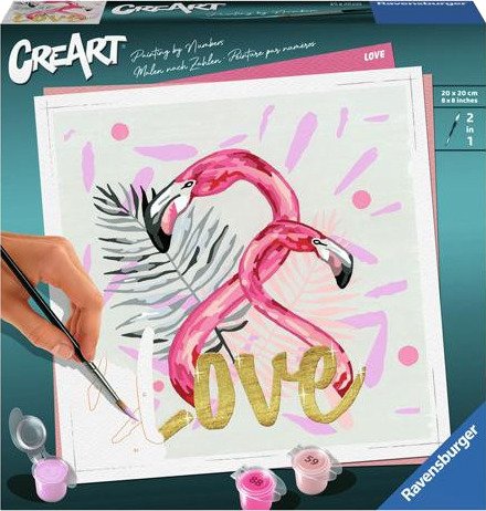 Ravensburger CreArt Mal etter nummer 12+ år Love