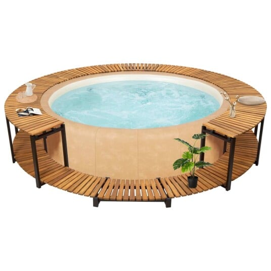 vidaXL Bassengkant 273x53 cm heltre akasie vidaXL Bassengkant 273x53 cm heltre akasie