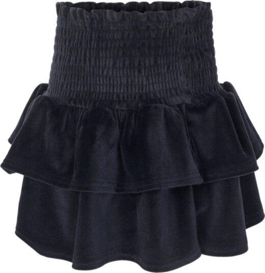 Vilje & Ve   Skjørt Hermine Velour Midnight Navy