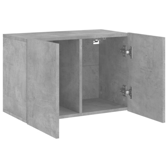 vidaXL Vegghengt TV-benk betonggrå 60x30x41 cm 8721012255289
