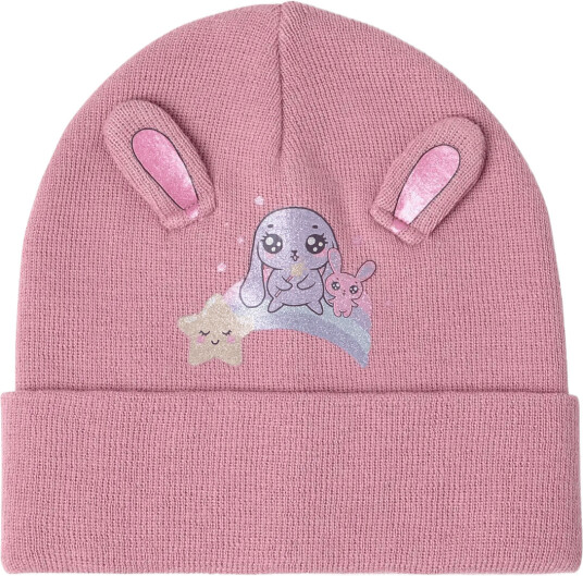 Lindex Beanie With Ears Pink 5 7