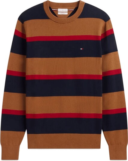Tommy Hilfiger Pima Org Ctn Cashmere Crew Neck Brown S