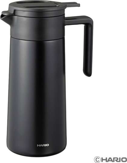 Hario Double-Walled Thermal Pot with Ceramic Coating - 800ml , Black